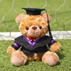 Brown bear-purple collar academic robe