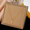 18k gold cross necklace