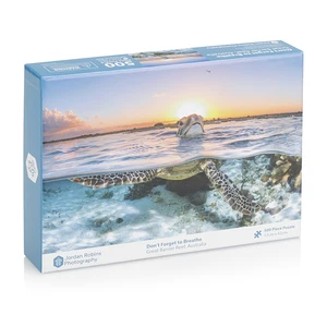 Manufacturer Popular Scenic Sea Turtle Custom Jigsaw Puzzle 500 Pieces Paper Jigsaw Puzzle for Children and Adults