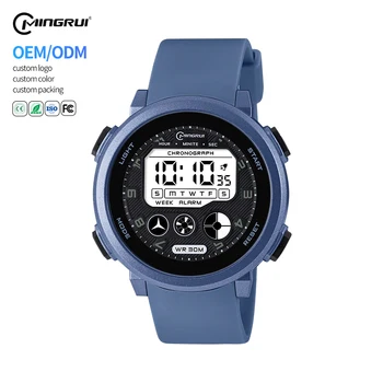 Custom Logo Mingrui 24106 New Fashion 30 Meters Water Resistant  Electronic Sport Waterproof Mens Digital Watch For Student