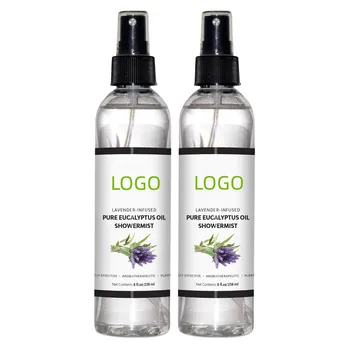 Private Label Pure Eucalyptus and Lavender Oil Shower Mist and Steam Room Spray