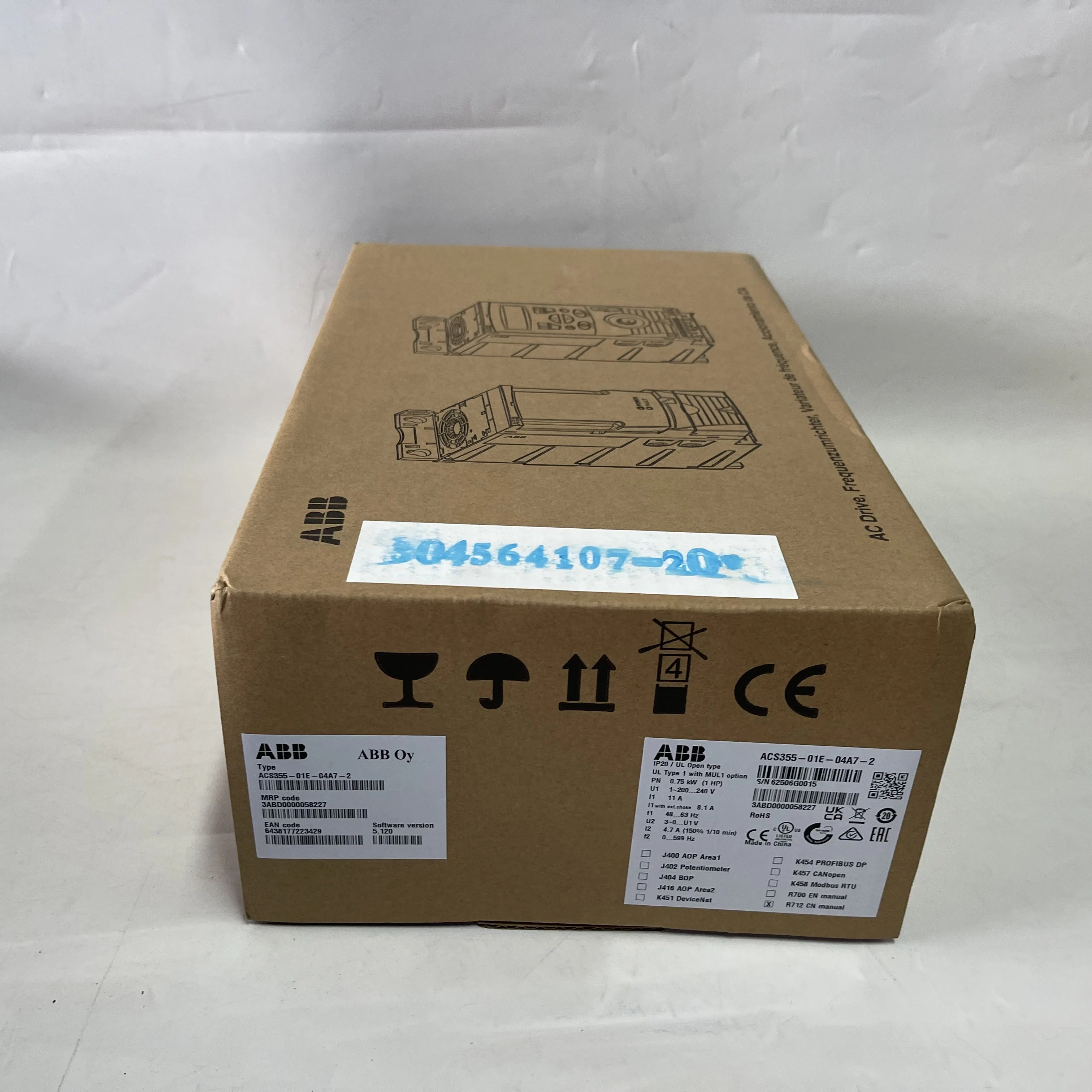 ABB Frequency Inverter ACS355-01E-04A7-2 ABB Frequency Inverter ACS355-01E-04A7-2