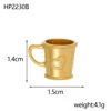 Amuleto de taza de café - Oro