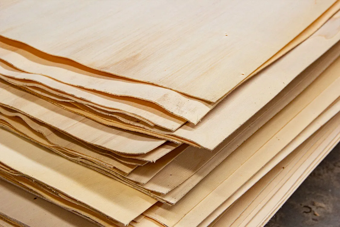 Die 1.5--6mm Natural Wood Sheets Laser Cutting Commercial Plywood