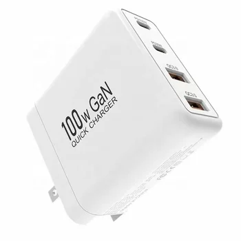 100W GaN USB C Charger PD USB Type C Power Supply Fast 100w Smart Charger for Laptops  Cell phone or Headphones