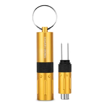 CIGARLOONG Cigar drill multifunctional three-in-one portable cigars hole opener fork convenient punch cutter