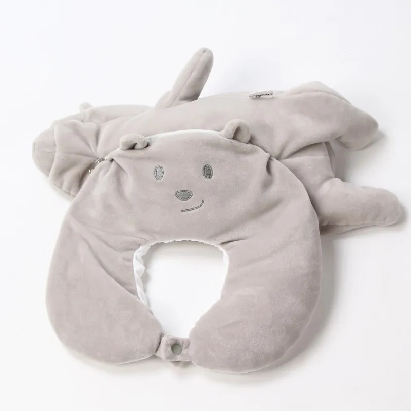 Funny 2 in 1 Transform Animal Shaped  Neck Pillow