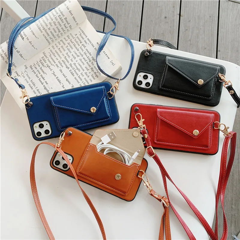 Leather Cross-Body or Shoulder Strap for Phone Case - Hand and