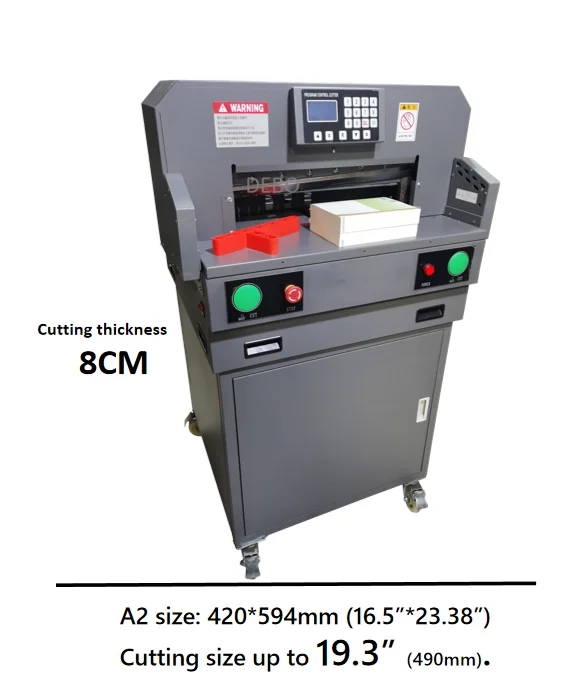 A2 Cutter Electric A2 Heavy Duty Guillotine Paper Cutter - 490mm Capacity