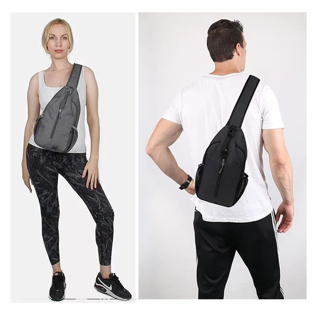 Bsci Custom Grey Crossbody Backpack Shoulder Men's Messenger Bags Women ...