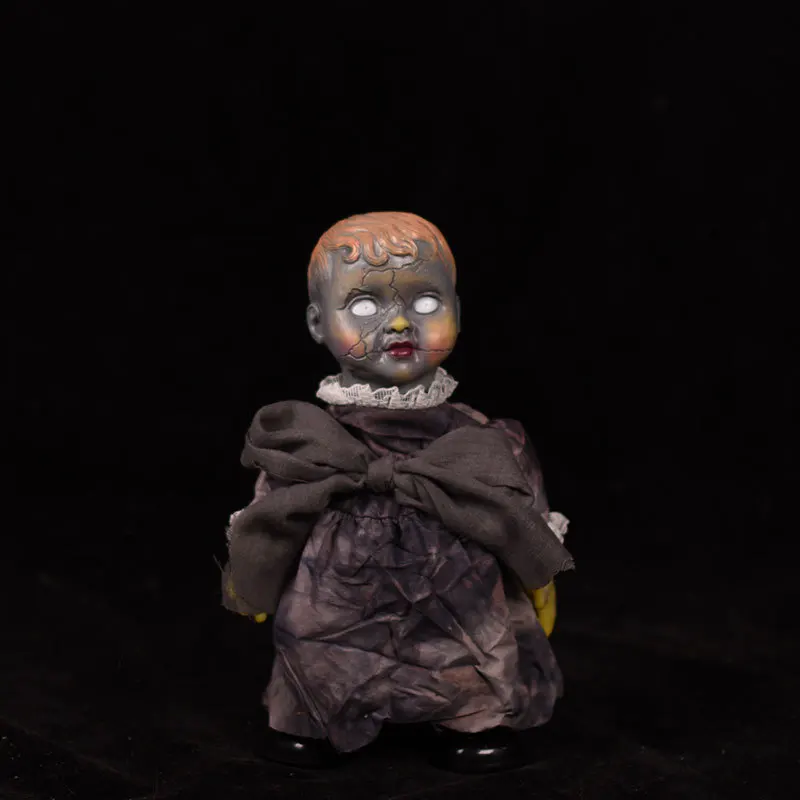 ハロウィーンの小道具不気味な人形怖いアニマトロニック音声起動