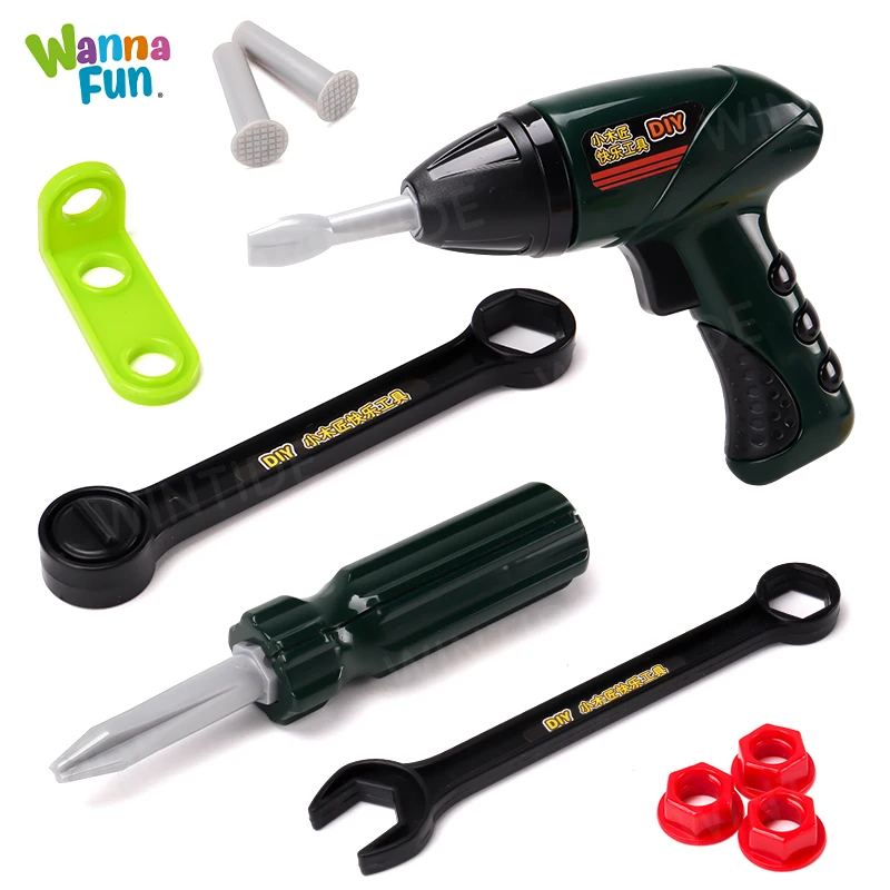 Hot Selling Tool Set Tool Box & Electronic Toy Drill Pretend Play Kids Construction Kits Kids Toddler Boy Toys