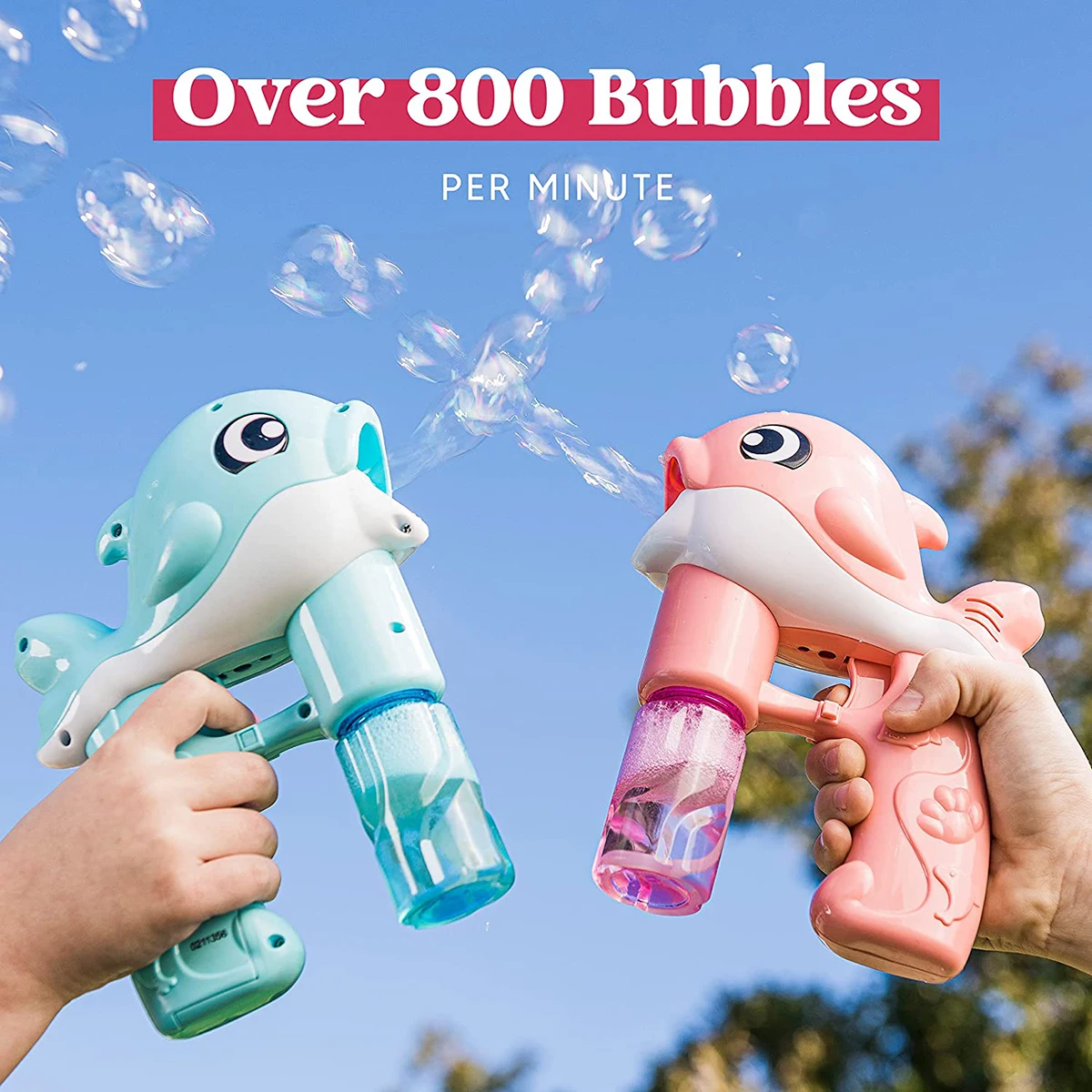 2023 Hot Selling Whale Automatic Gun Bubble Toy Blower Bubble Launcher ...