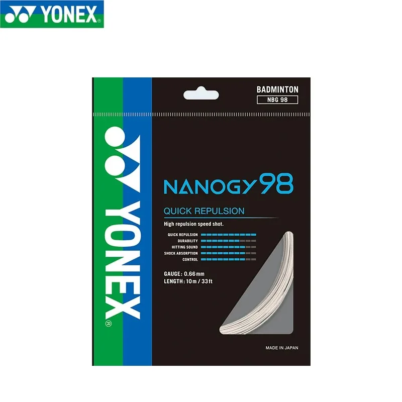 Yonex Badminton Racquet String NANOGY 98 10M