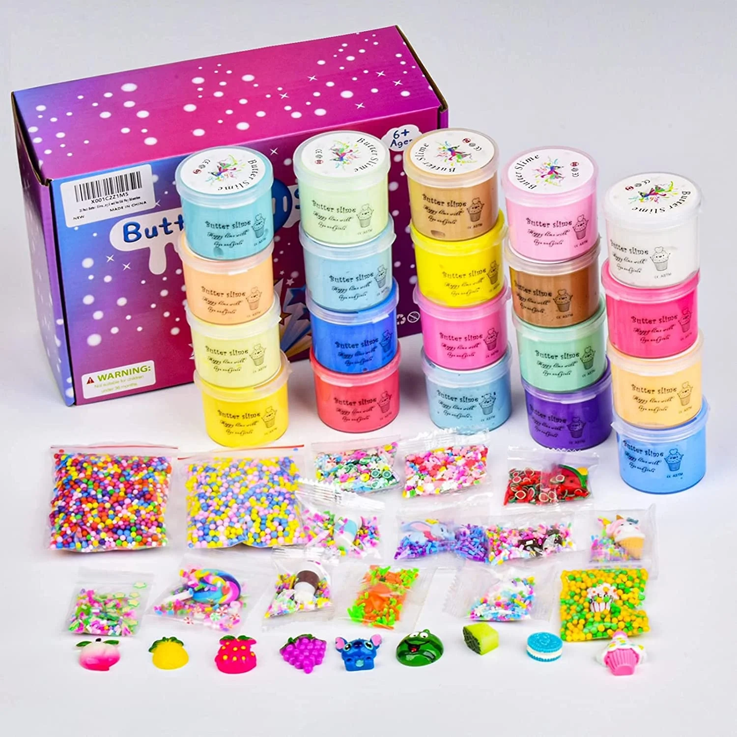 JOYIN – Slime Beurre Barbe à Papa, Non Collant, Extensible, Non Toxique – Cadeau Fête Et Anniversaire