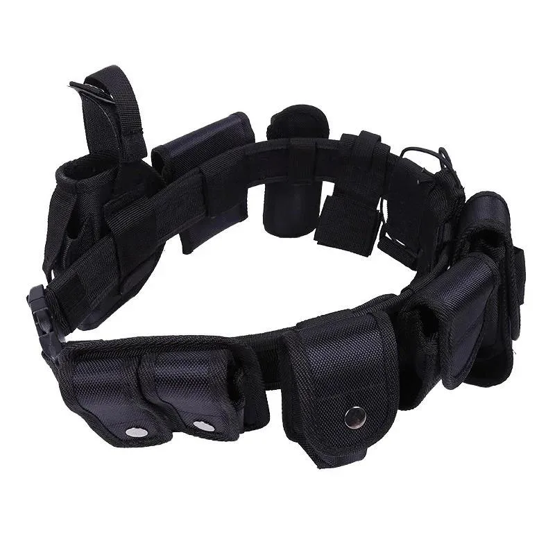 Fashionable Multifunctional Durable Outdoor Sports Gear Equipment Hunting Multifunctional Tactical Durable Belt with Pouches