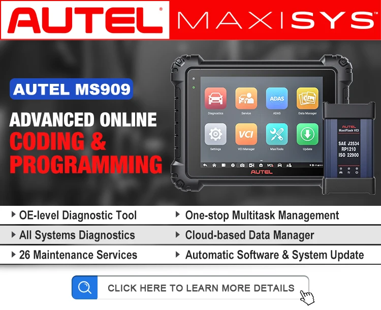 Autel Maxisys MS909 - Versatile and Powerful Diagnostic Tool