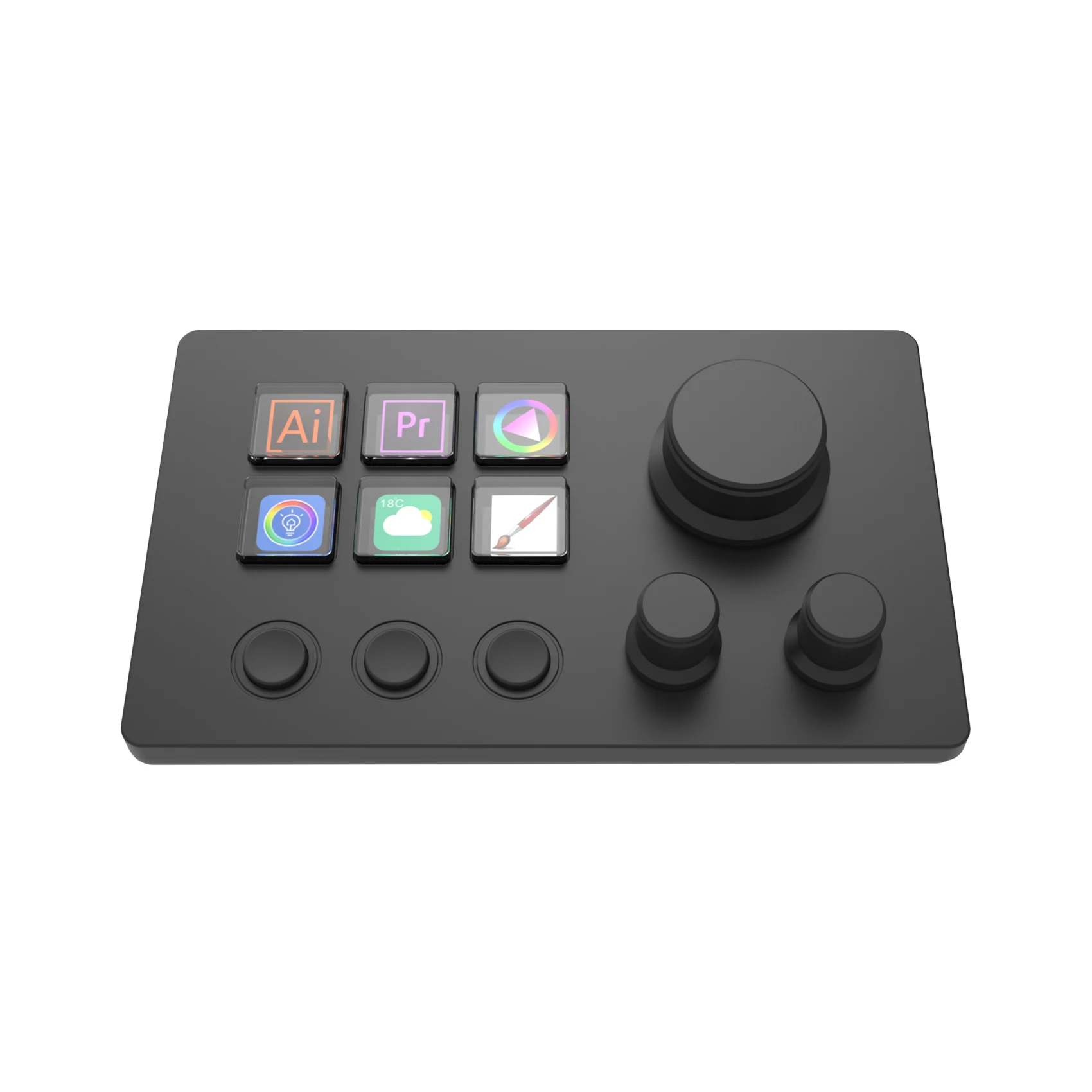 MiraBox N3 LCD 키 트리플 노브 매크로 패드| Alibaba.com