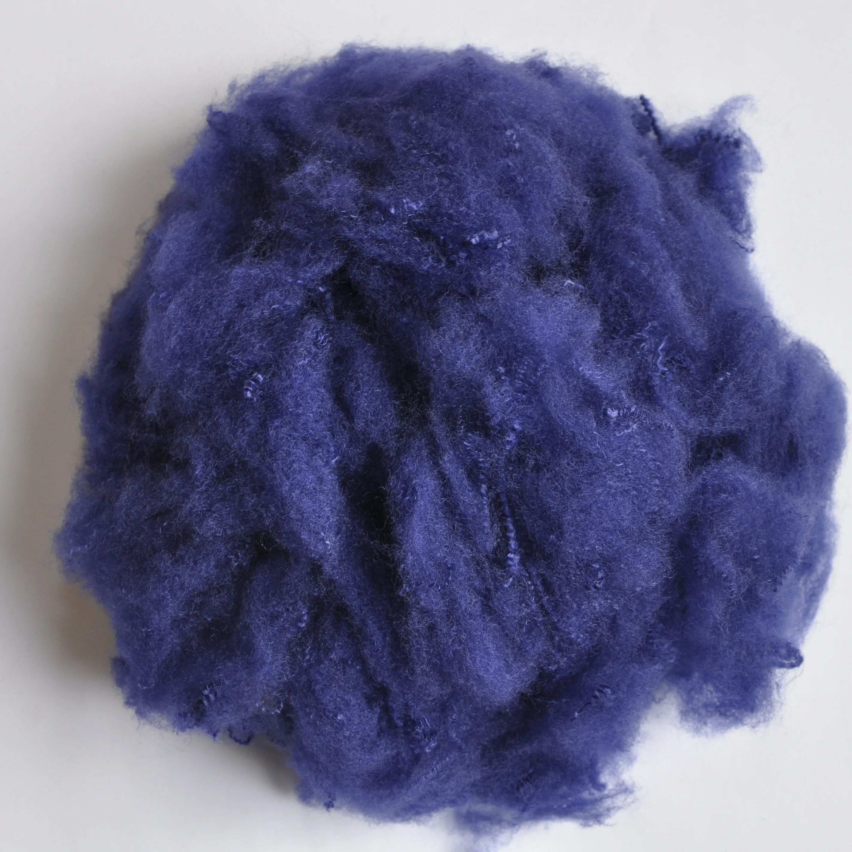  Navy Blue Solid Non Siliconized Polyester Staple Fiber -  Buy Man Made Fiber,Polyester Staple Fiber,Pet Fiber Product