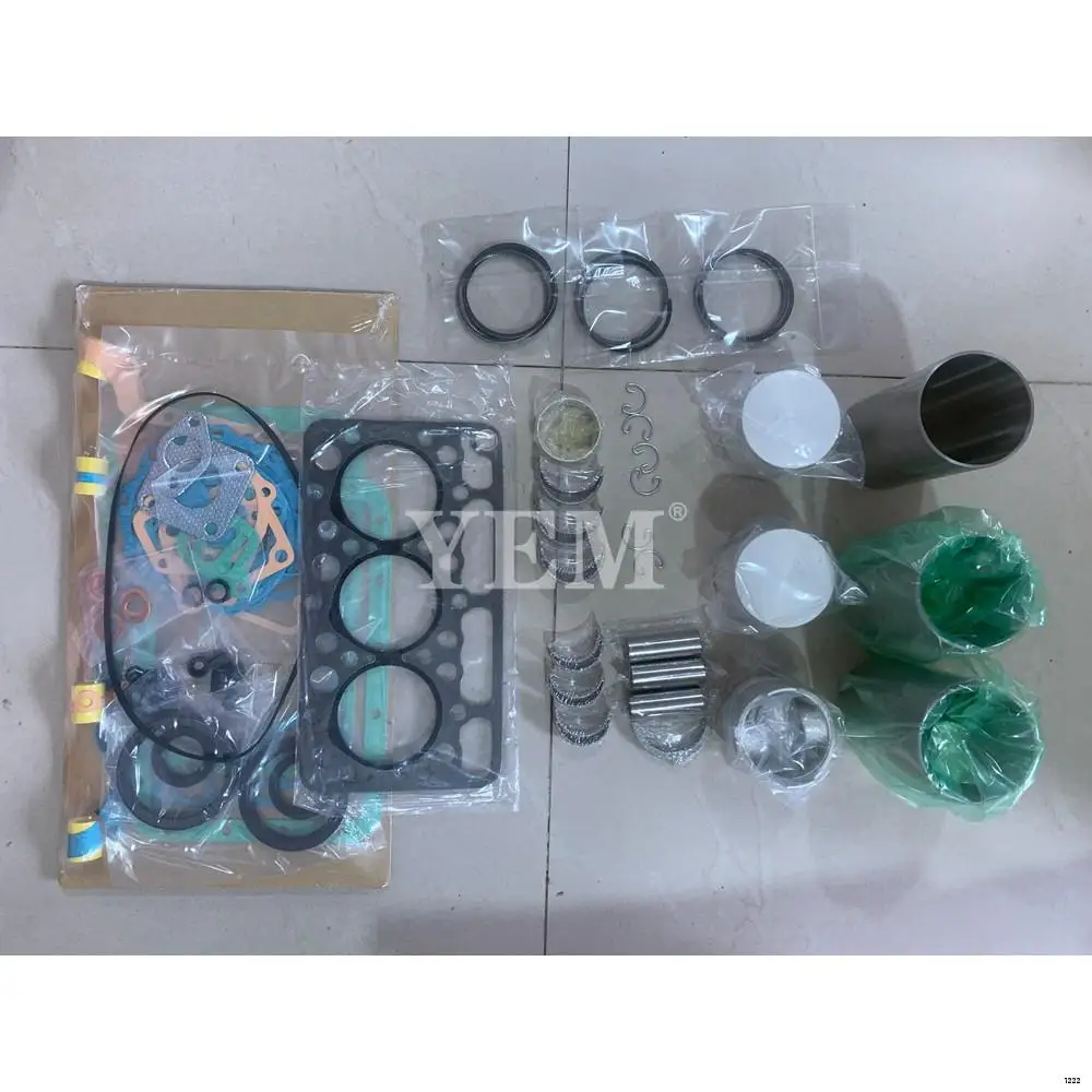 D750 Engine Rebuilding Kit With Full Gasket Set Cylinder Piston Rings Liner Bearings for Kubota