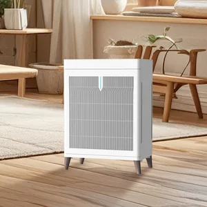 Portable Air Cleaner Baby Low Noise Home Appliance Smart Air Purifier with Wood Grain Legs HEPA Filter Plastic Material