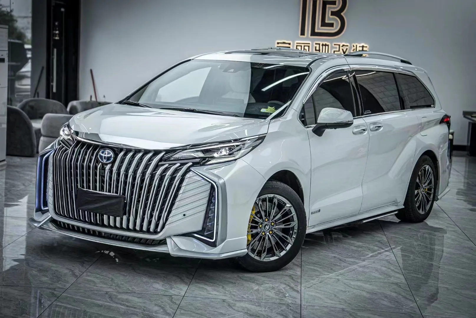 Auto Exterior Decoration Upgrade Bodykit for SIENNA Longxun Bodykit Front  Rear Bumper Grille Tuning Part for sienna