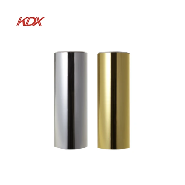 New Product Kdx Factory Made Printable  Metalized Gold Sliver Pet Metalized Thermal Lamination Film Gold Thermal Laminating Film