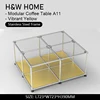Table basse modulaire A11 Jaune vif