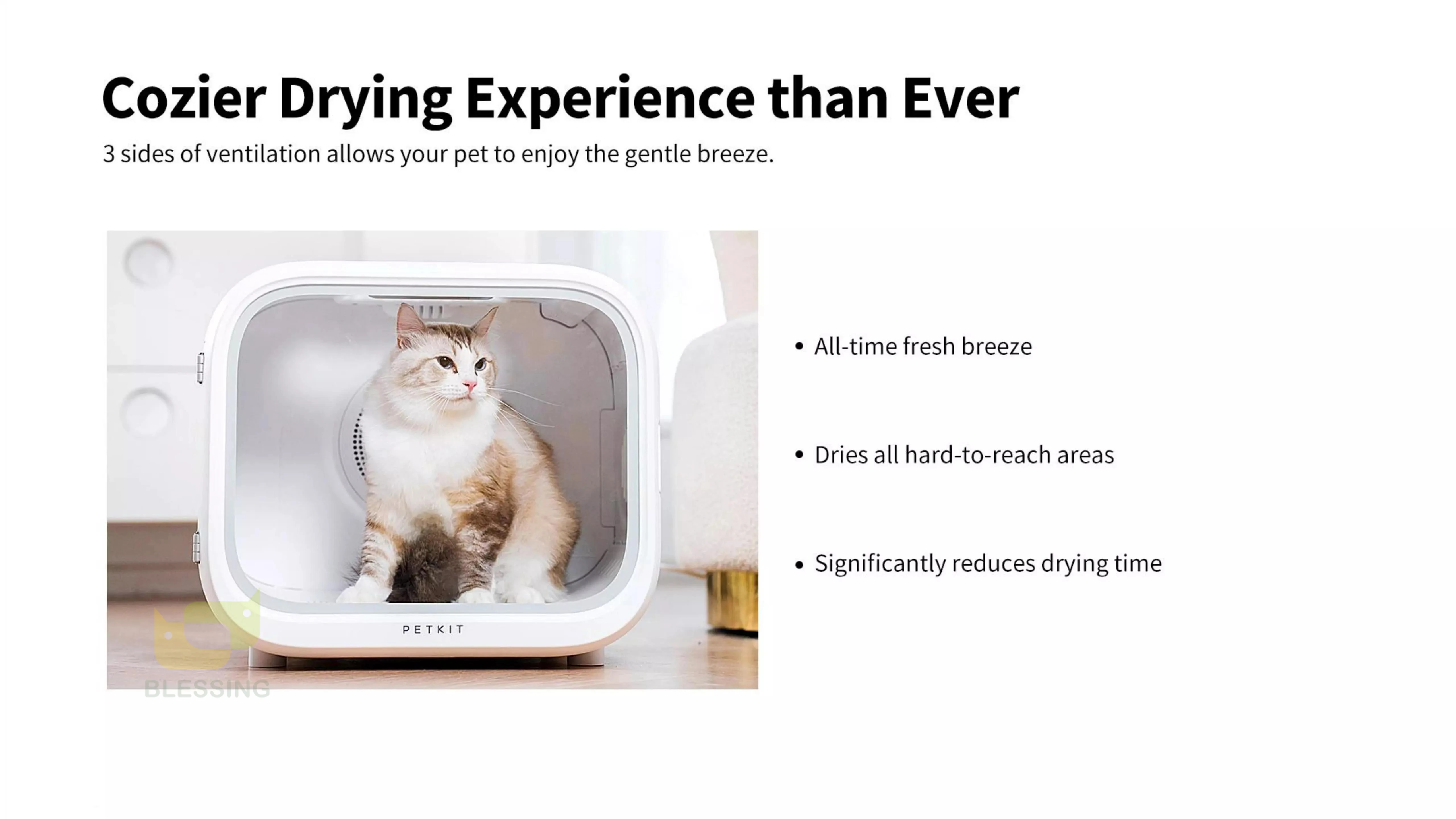 Petkit Airsalon Max Automatic Pet Drying Cabin Cat Dryer Box Smart