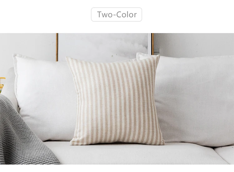 Innermor Striped Simple Style Pillow Case Home Decorative Wholesale