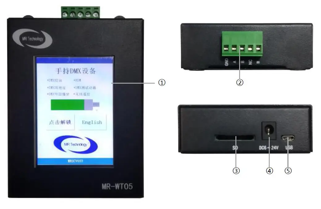 DMX Address Writer for DMX512 Address Coder Writer
