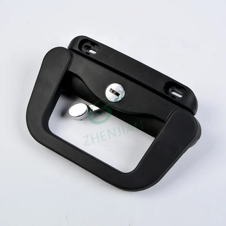 High Quality Black Zinc Alloy Cylinder Australia Style D Type Sliding Window Handle Modern Door Plastic Sliding Window Lock
