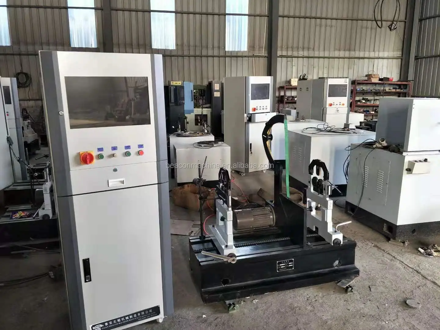 YYQ YYW Electric Motor Rotor Dynamic Balance Testing Machine 220V Propeller Shaft Balancing Equipment