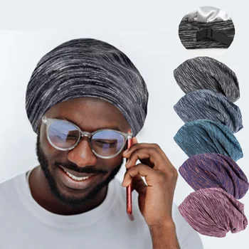 Baoli Hair Cover Bonnet Satin Sleep Cap - Adjustable Stay on Silk Lined Slouchy Beanie for Night Sleeping Surgical Hats