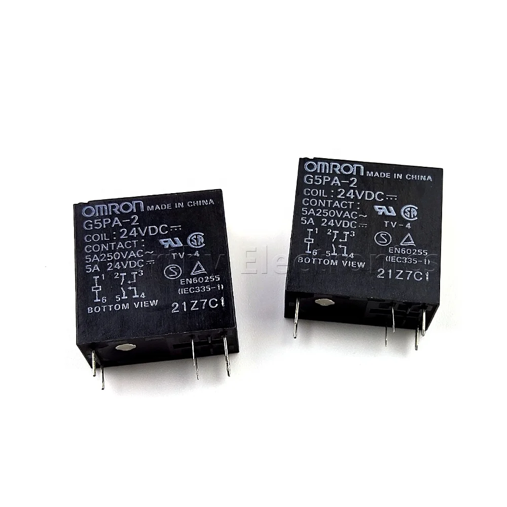 Electrical components electromagnetic power relay 5/12/24V 5A DIP 6pin G5PA-2-24VDC 5/12VDC Center control relay