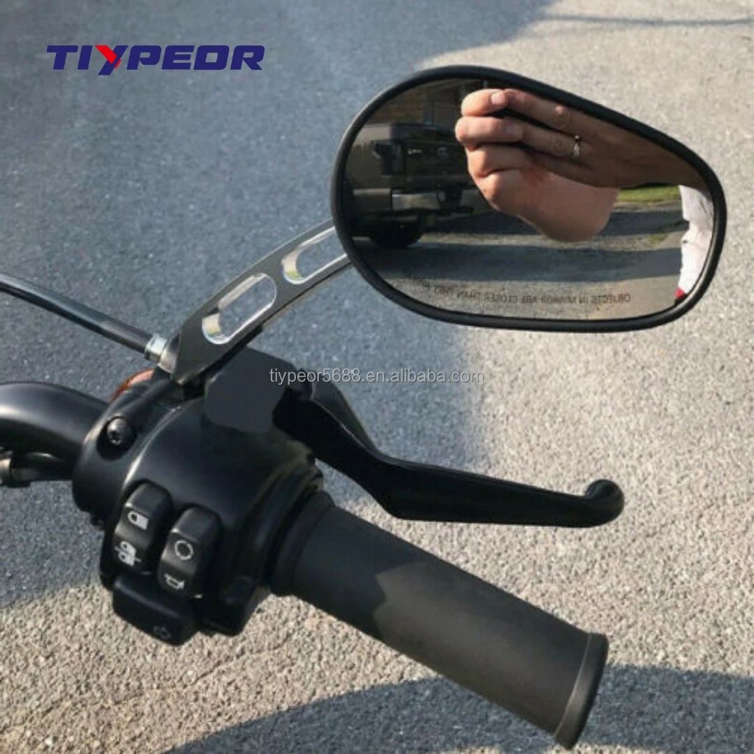 product tiypeor motorcycle accessories side mirror cnc suitable for harley kawasaki motorcycle rearview mirror-4