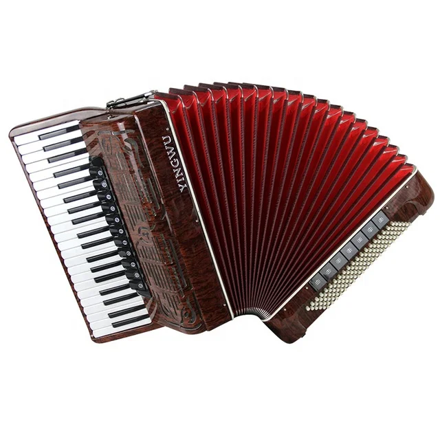 PARROT アコーディオン 鍵盤楽器 レッド　41鍵盤　120ベース Parrot 41 Keys Diatonic Accordion - Professional Instrument