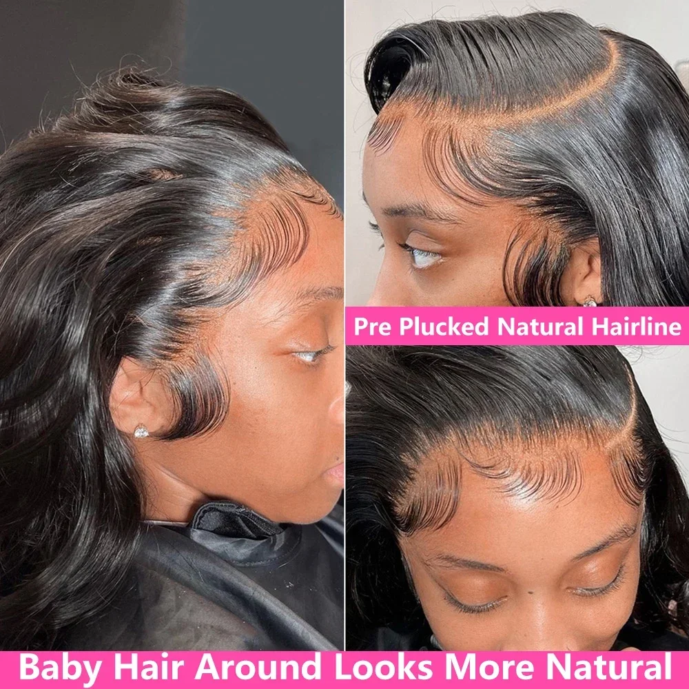 Parrucche per capelli umani con pizzo frontale a onda del corpo da 30 pollici Parrucca con chiusura in pizzo brasiliano Parrucche frontali in pizzo per donne_voghion.com