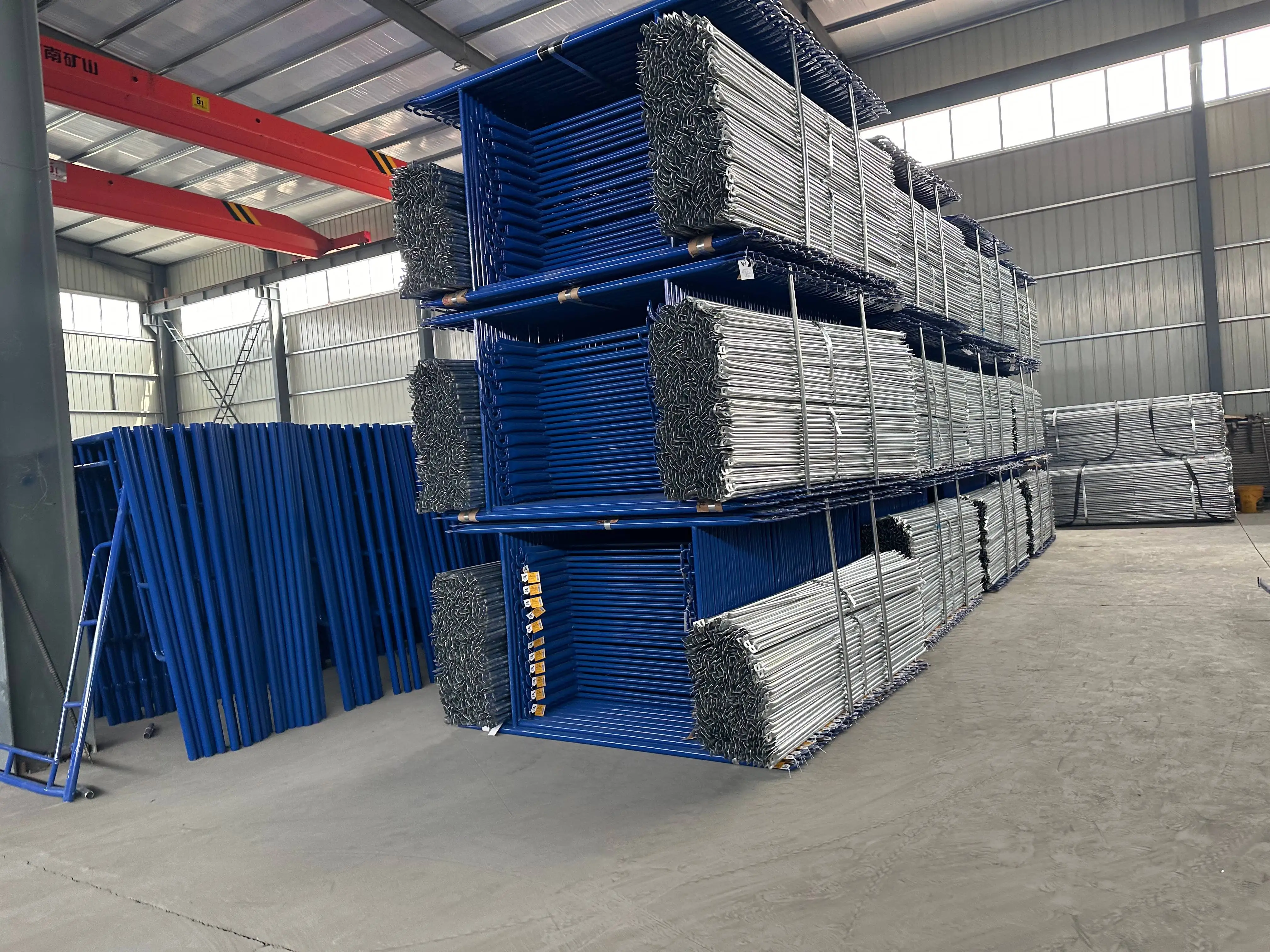 Scaffolding Tower Galvanized Powder Coated H Frame Ladder Walk Through Scaffolding Andamios for Construction Scaffolding Set