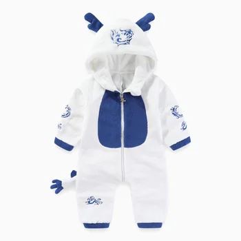 Cross-border baby autumn and winter clothes baby onesie Baby warm suit cute super cute children's pajamas out climbing suit