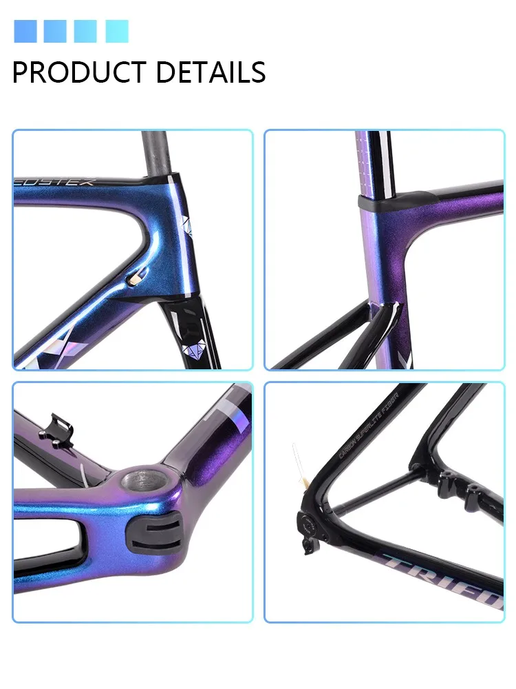 Trifox Carbon Frame Road Bike X16 Chameleon Beautiful Color Super Light