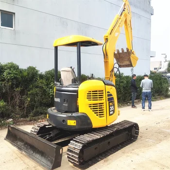 Used Komatsu Pc40mr pc55mr pc35mr komatsu used excavator in uae 4Ton Komatsu Pc40 Sold with thumb used 4 ton excavator