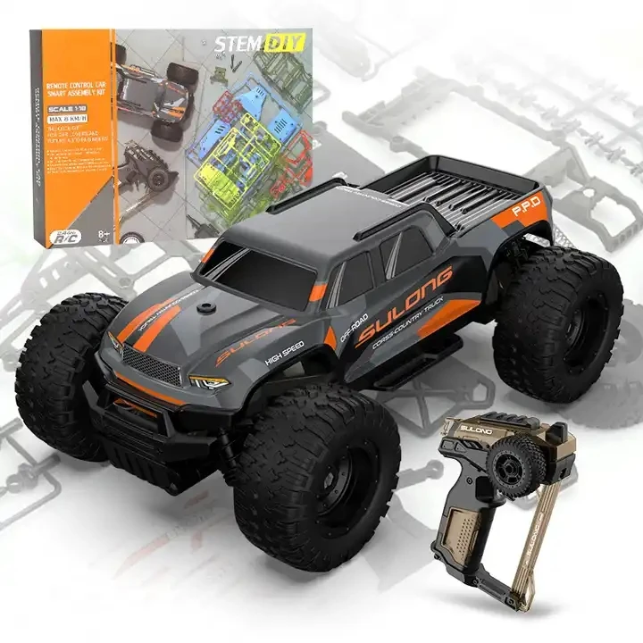 おもちゃ 1:16 scale RC Car D.I.Y.! DIY STEM Education Smart Assemble 1/16 2.4G RC Car Kit