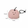 Upgraded peach-pink cotton-lined earphone case