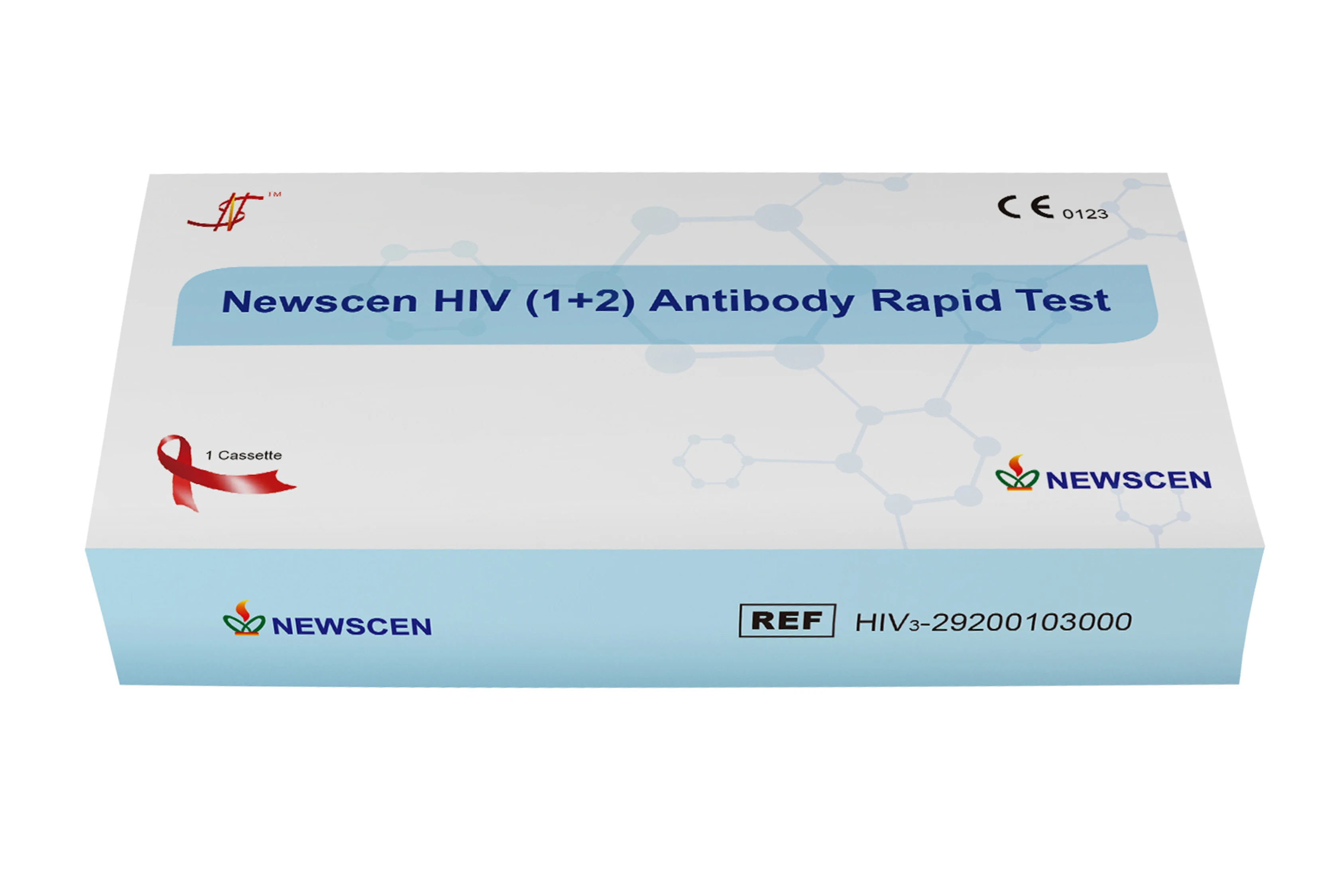 Newscen Colloidal Gold Rapid Test Hiv Card Test Hiv 1/2 P24 Determine