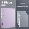 Purple 4-hole folder with 100 loose leaf bags