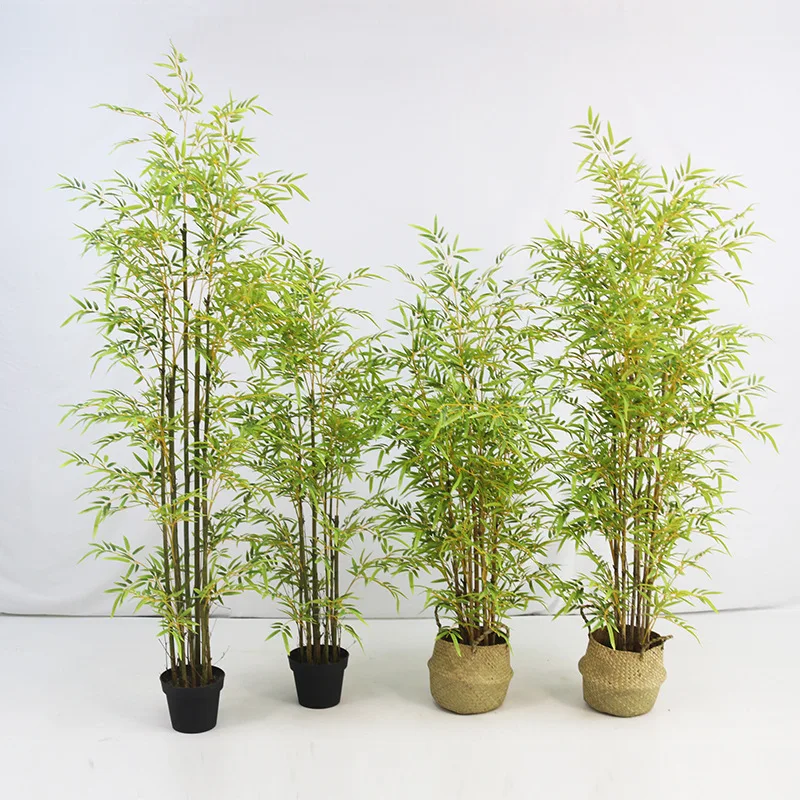 Wholesale Plastic Bamboo Tree Artificial Bamboo Potted Green Plants