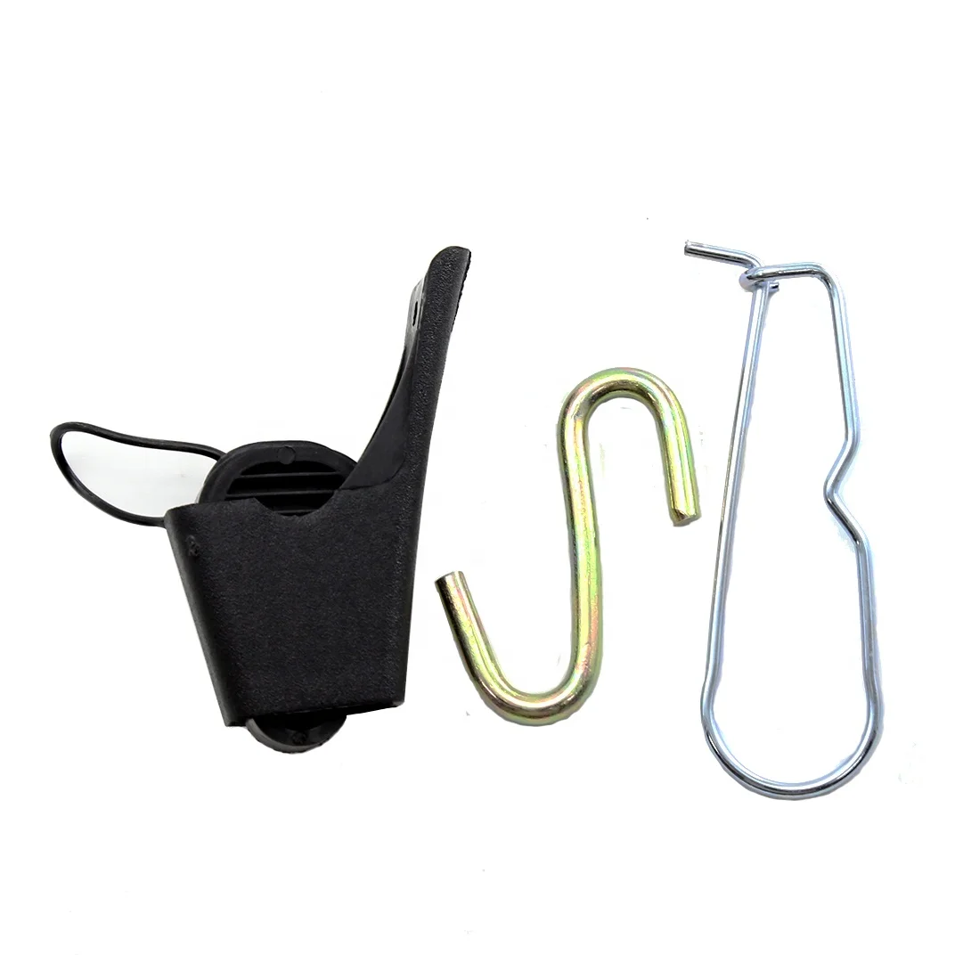 Небольшие регулируемые пластиковые проволочные зажимы с S-образным крючком