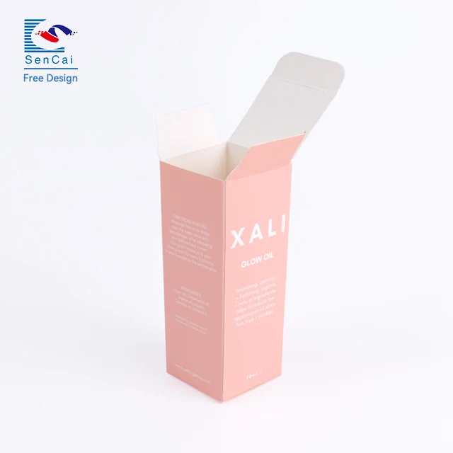 Factory Price Customized Logo Recycle Material Skincare Gift Pink Art Paper Luxury Box Double Truck Box factory