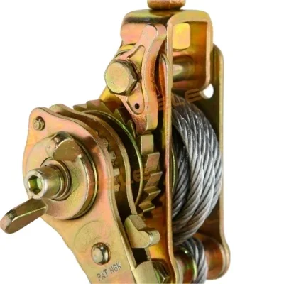 Useful Pulling Capacity 4T Heavy Duty Power Cable Come Along Tool with Dual Gears Hand Winch Cable Automotive Hoist for Sale